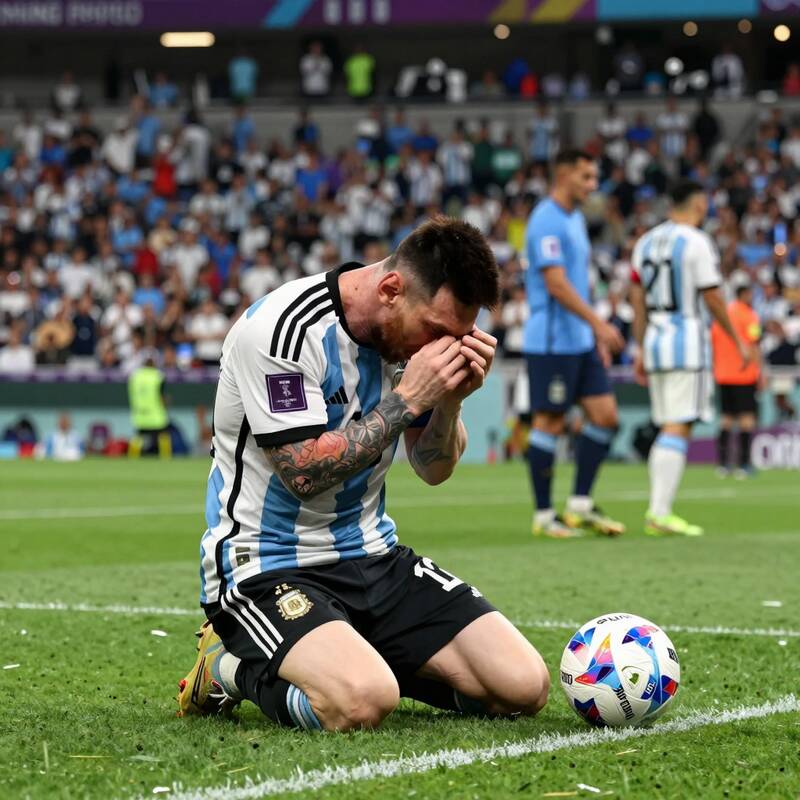 Messi khóc giữa hỗn loạn: Argentina thua trận, thua cả hình ảnh - 6515